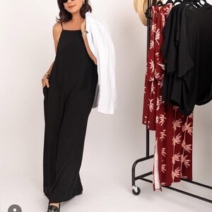 Fighting Eel Ava Sky Havasu Black Jumpsuit Small